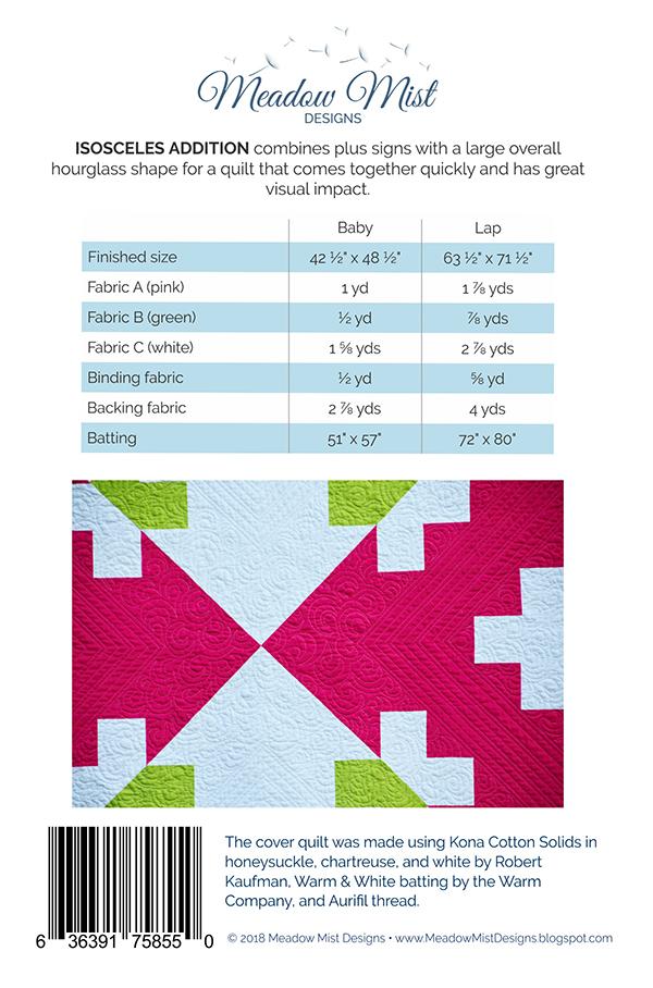 Isosceles Addition - Quilt Pattern