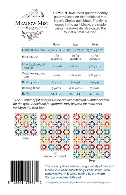 Camden Road - Quilt Pattern