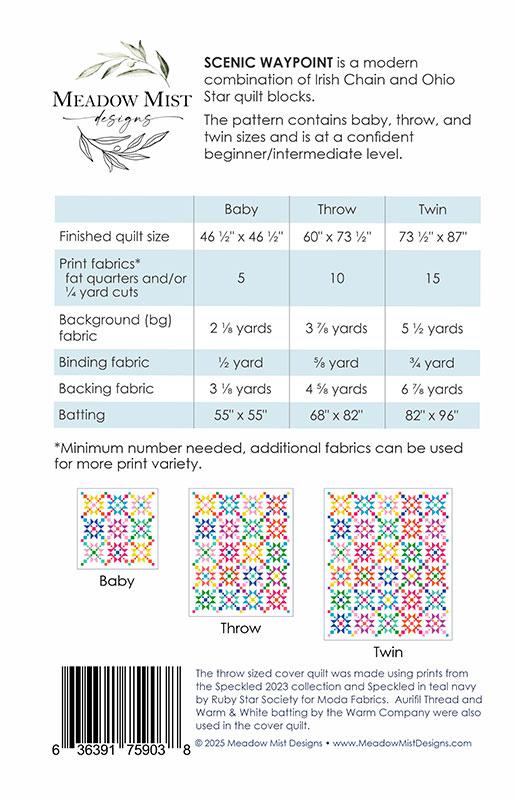 Scenic Waypoint - Quilt Pattern