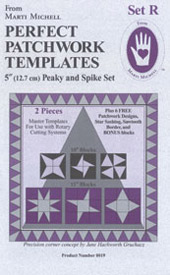 Peaky & Spike 5" Quilt Templates Set-R - English Piecing