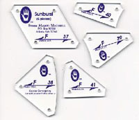 Sunburst Quilt Templates Set F