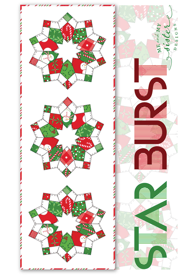 Starburst Table Runner with Template - Quilt Pattern