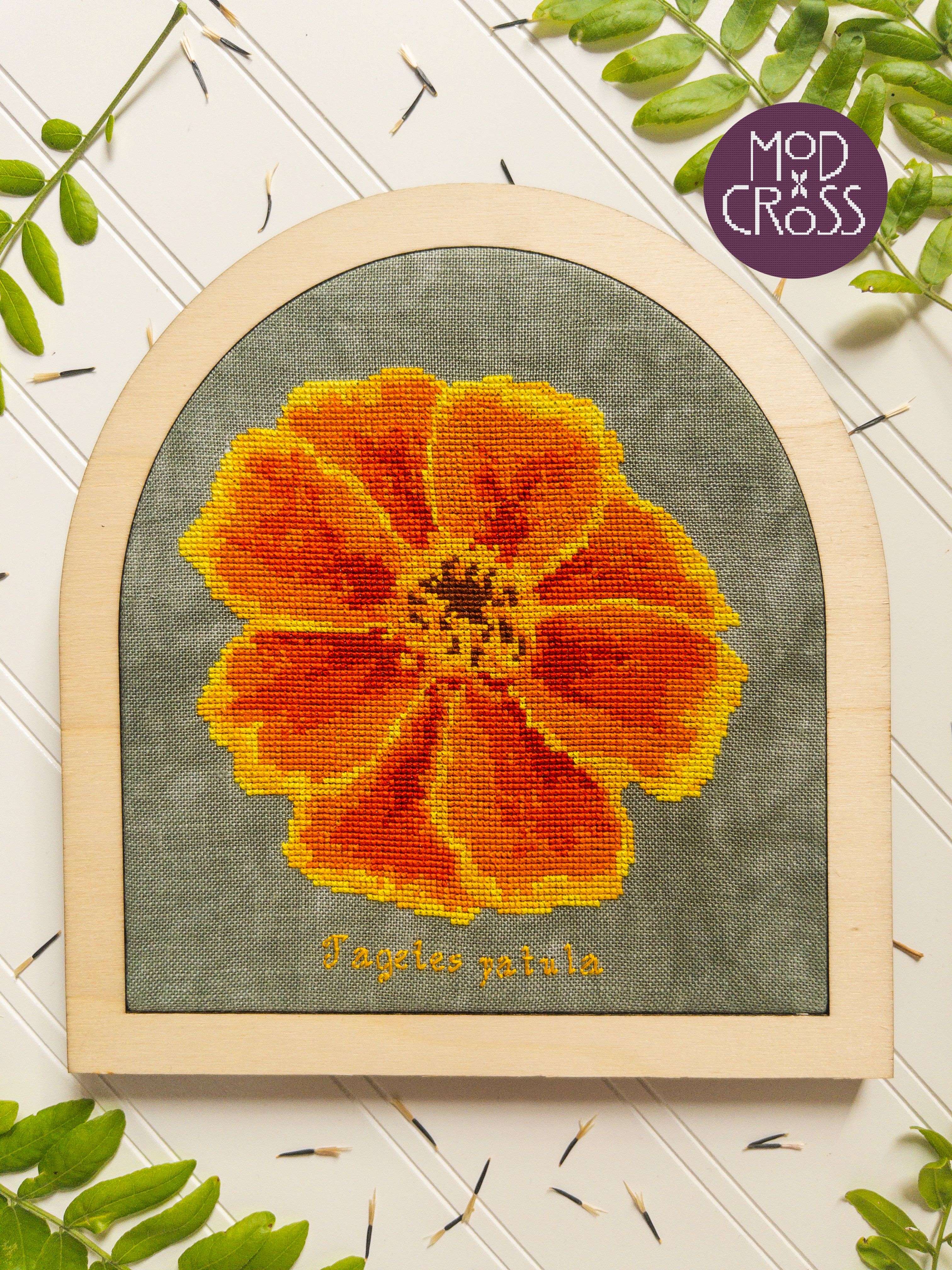 Marigold Bloom - Cross Stitch Pattern