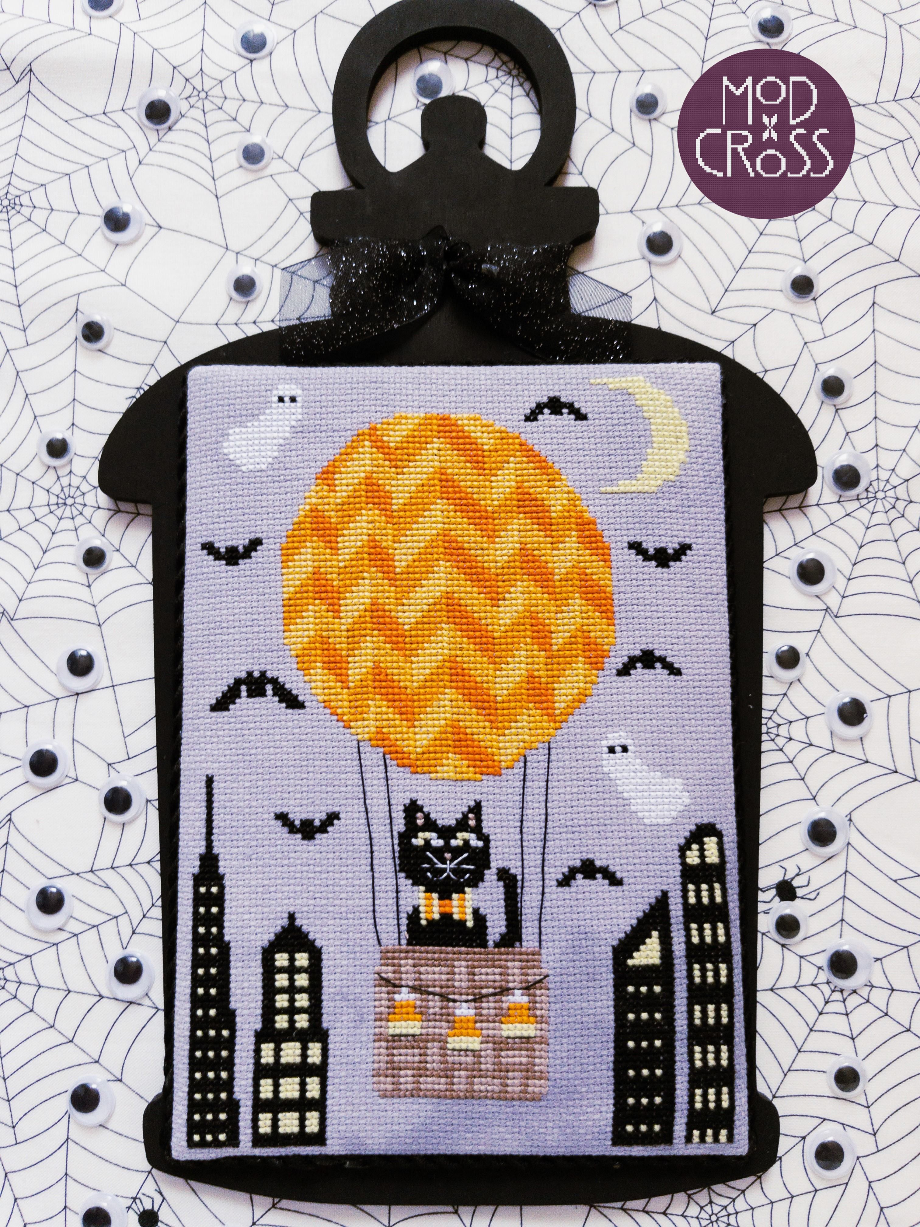 Spooky Skyline - Halloween Cross Stitch Pattern