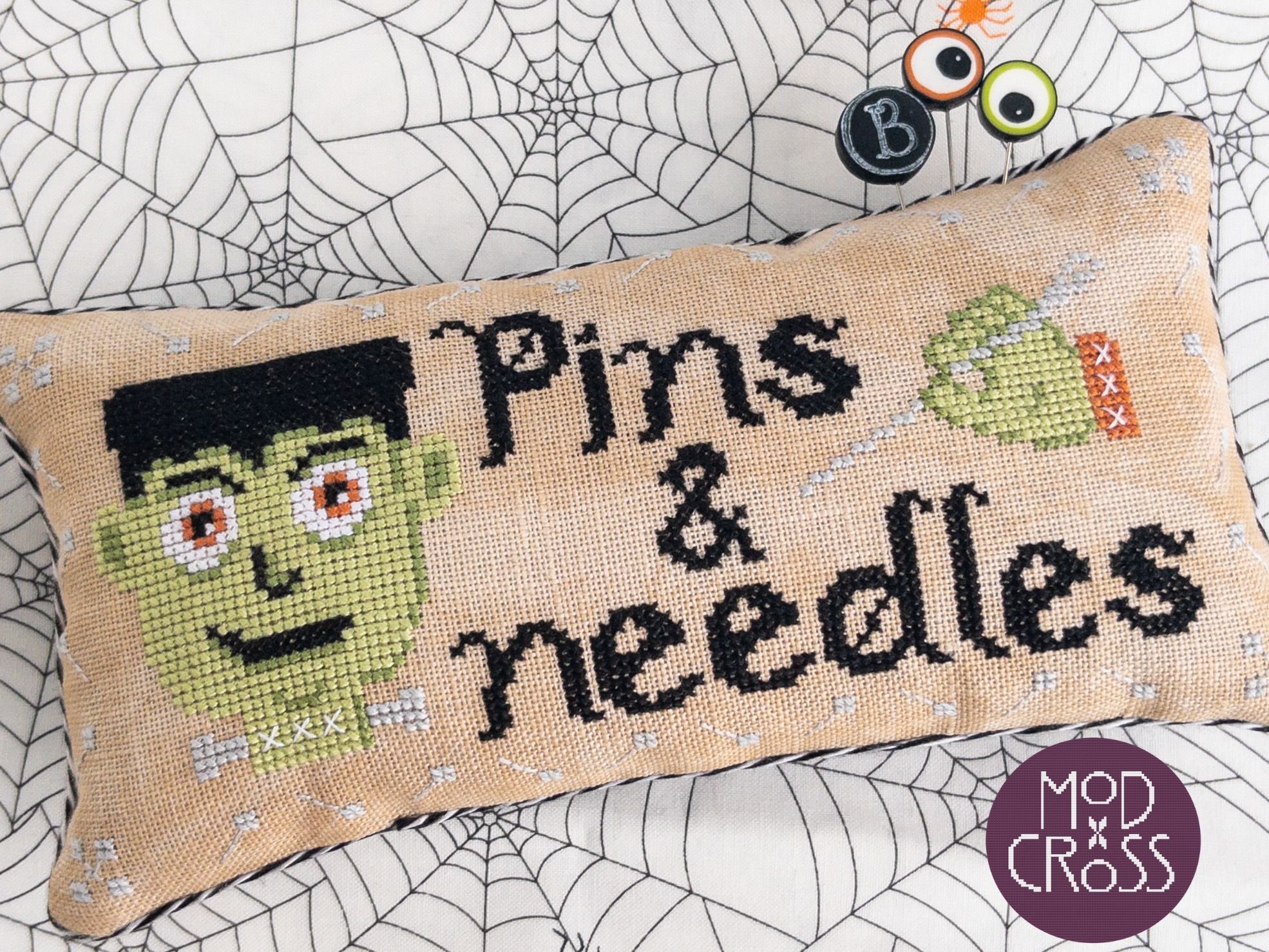 Pins & Needles - Halloween Cross Stitch Pattern