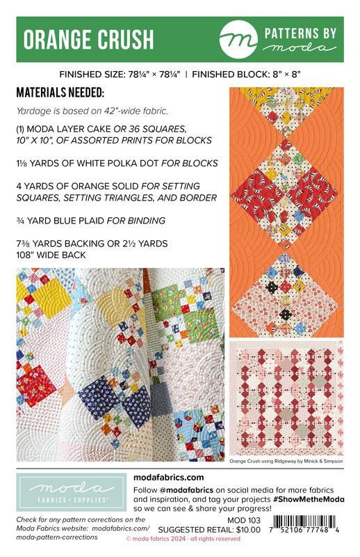 Orange Crush - Quilt Pattern