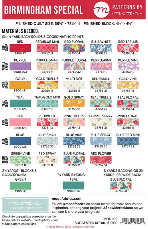Birmingham Special - Quilt Pattern
