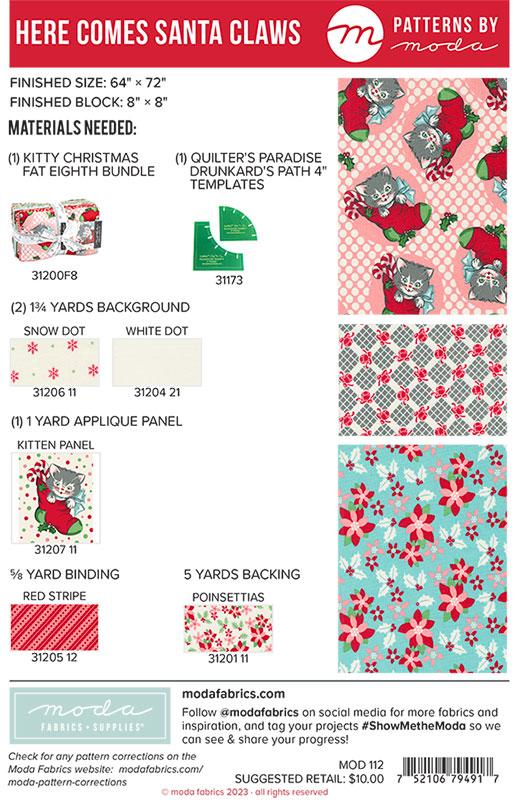 Here Comes Santa Claws - Quilt Pattern