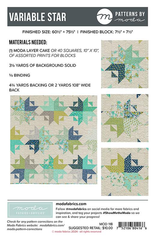 Variable Star - Quilt Pattern
