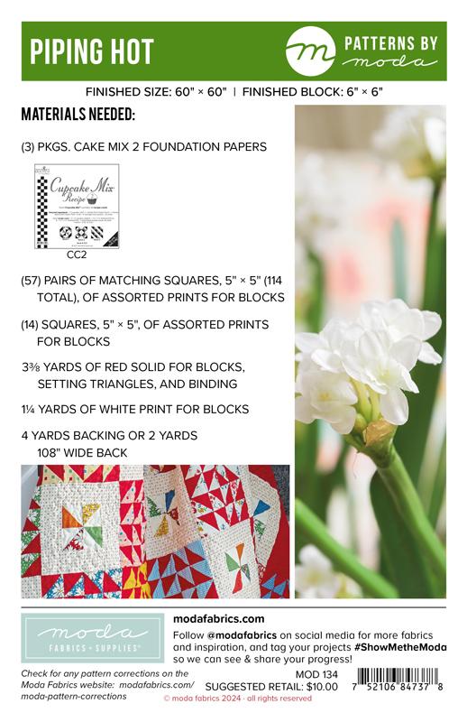 Piping Hot - Quilt Pattern