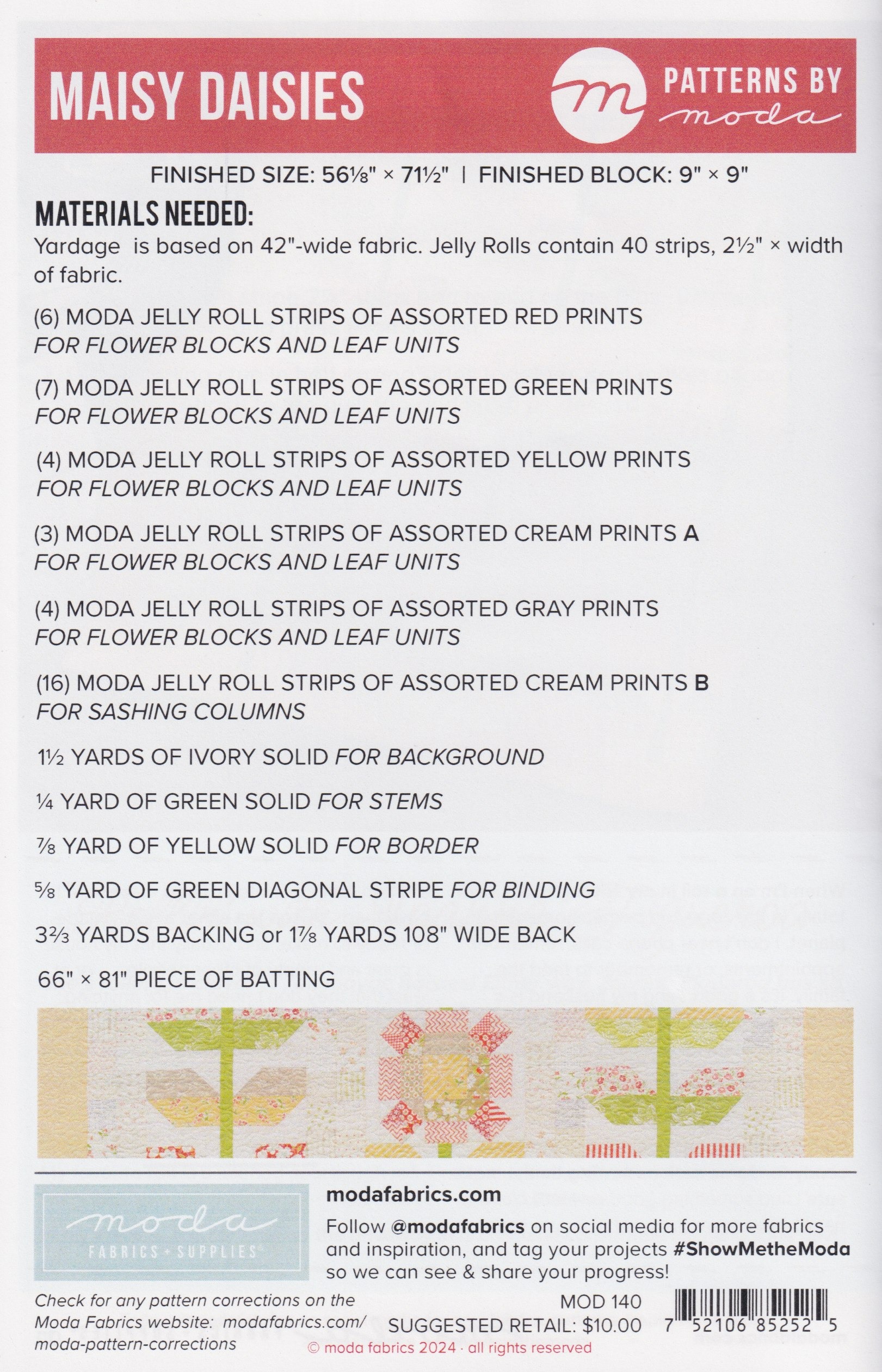 Maisy Daisies - Quilt Pattern