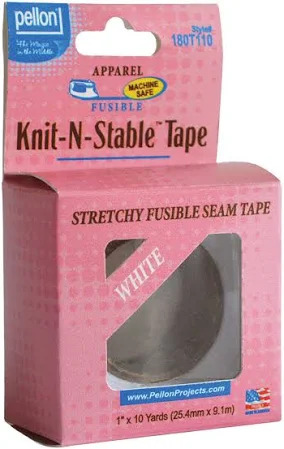 Knit-N-Stable Stretchy Fusible Seam Tape #180 - White