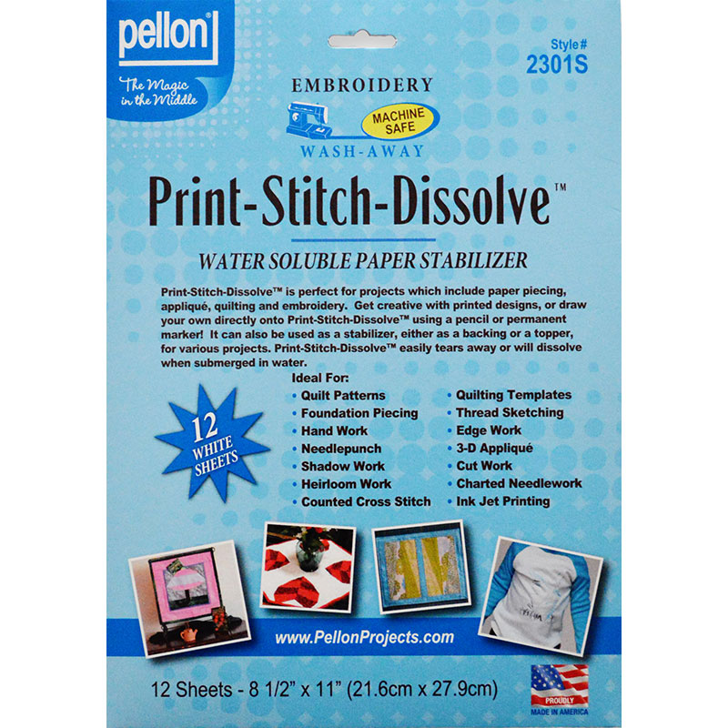 #2301 Print-Stitch-Dissolve - Water Soluble Paper