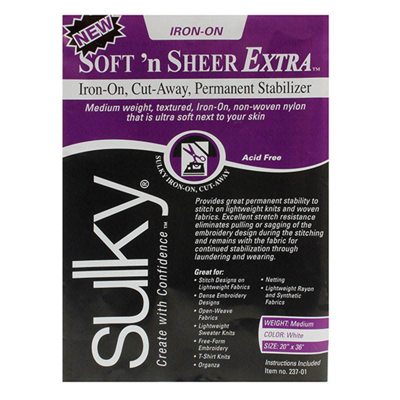 Soft'n Sheer Iron-On Cut-Away Stabilizer