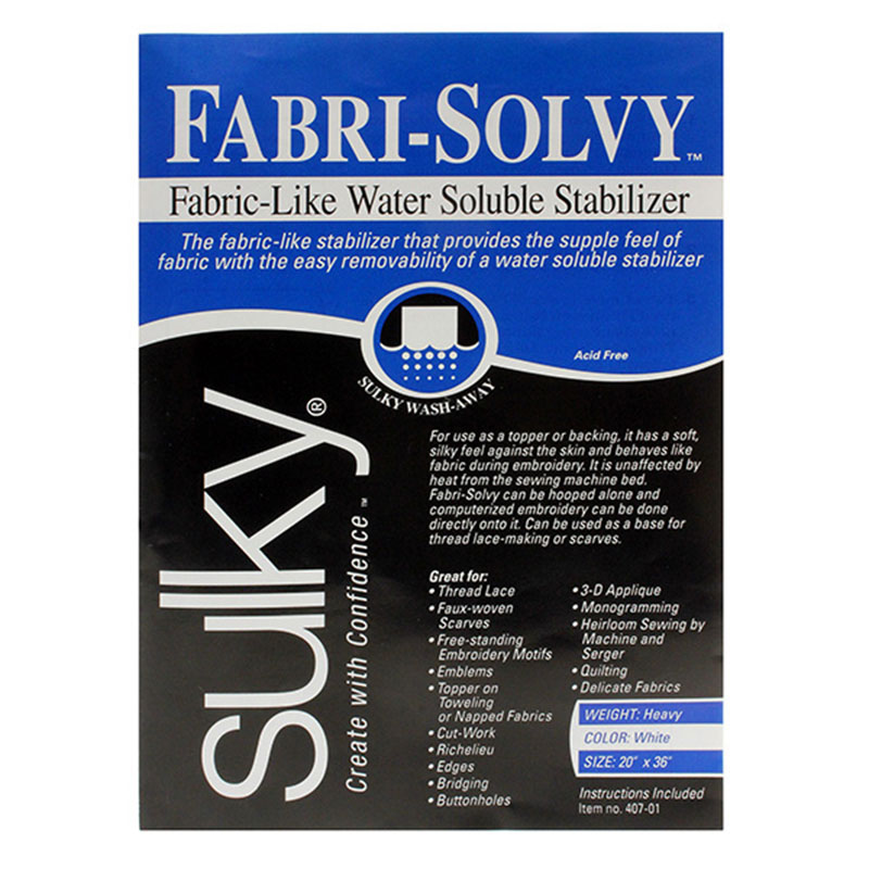 Fabri-Solvy Water Soluble Stabilizer