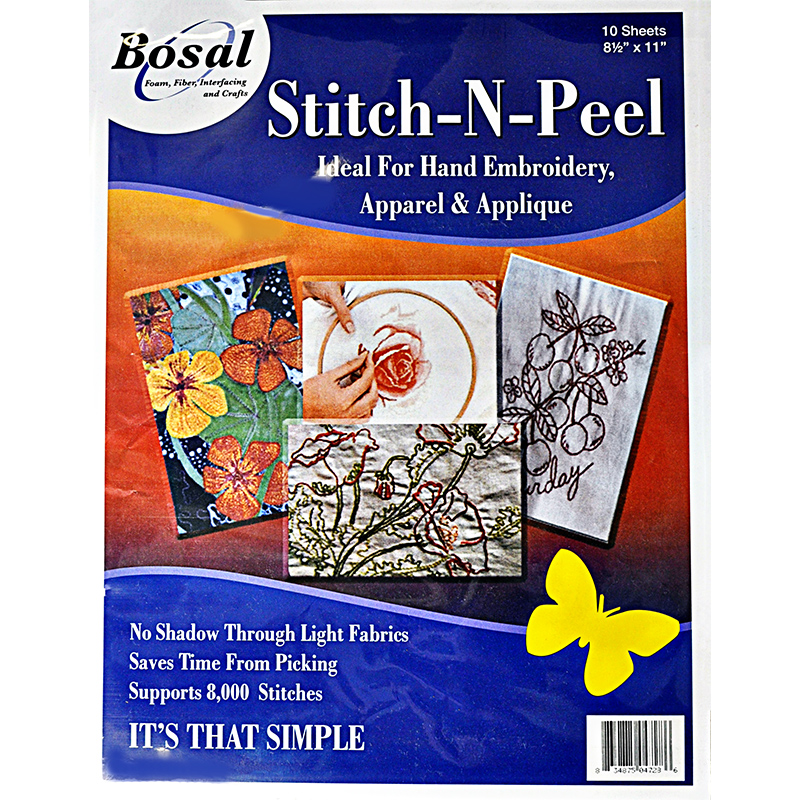 Stitch-N-Peel Embroidery Stabilizer Sheets