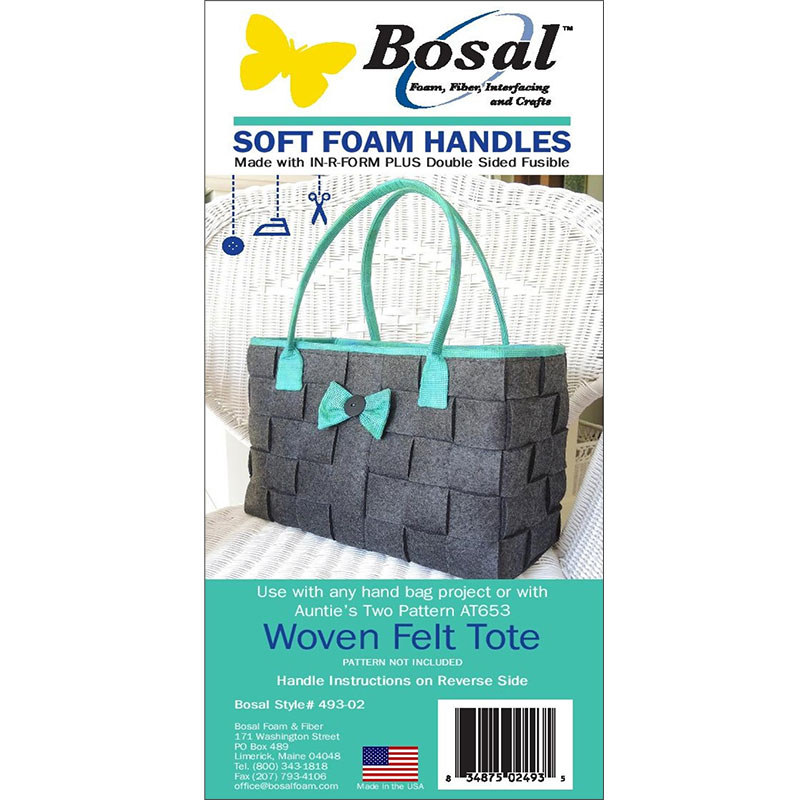 In-R-Form Soft Foam Handles Interfacing - Woven Felt Tote