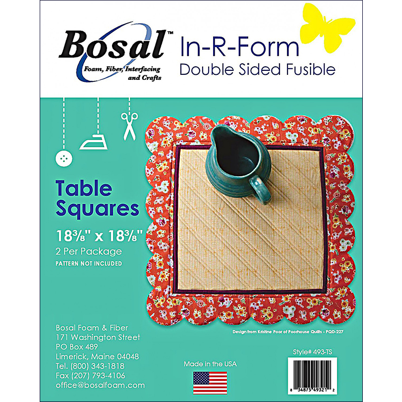 In-R-Form Fusible Foam Stabilizer - Scalloped Table Squares