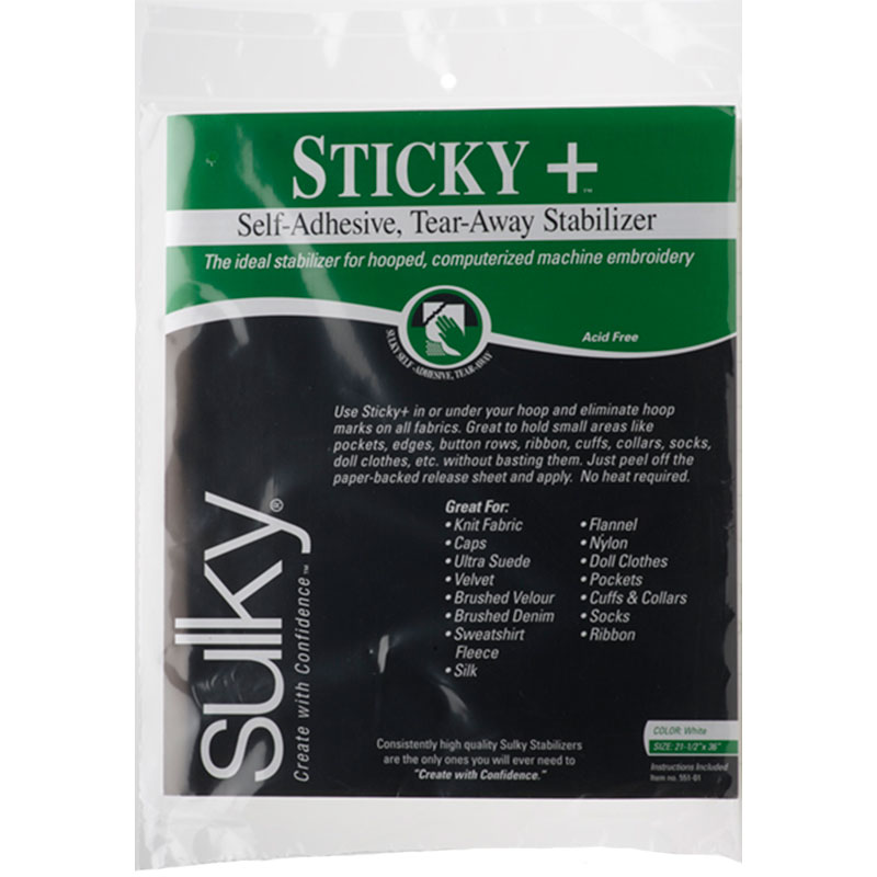 Sticky Plus - Self Adhesive Tear-Away Stabilizer