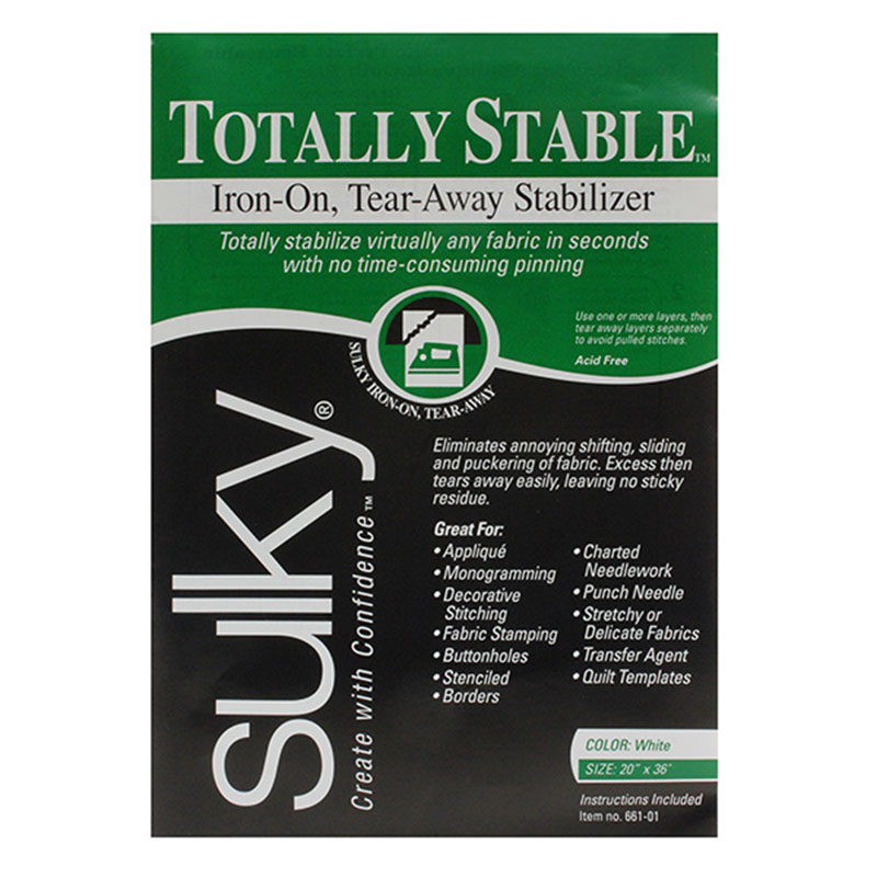 Totally Stable - Iron-On Tear-Away Stabilizer
