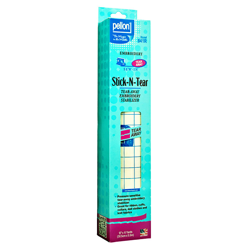 841 Stick-N-Tear - Tear-Away Embroidery Stabilizer 