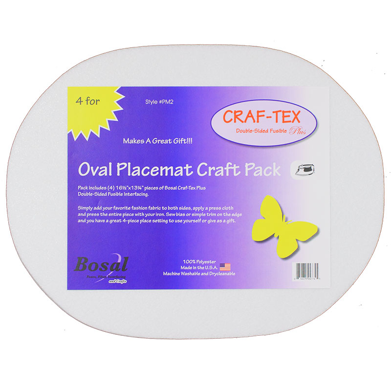 Bosal Placemat Craft Pack Oval PM2 123Stitch