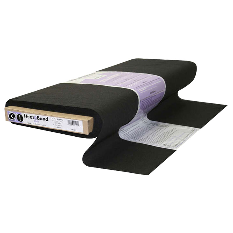 Heat N Bond Soft Woven 22" Black - Yardage
