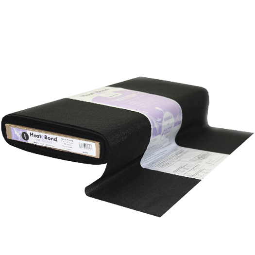 Heat N Bond Weft Soft Wt 20" Black - Yardage