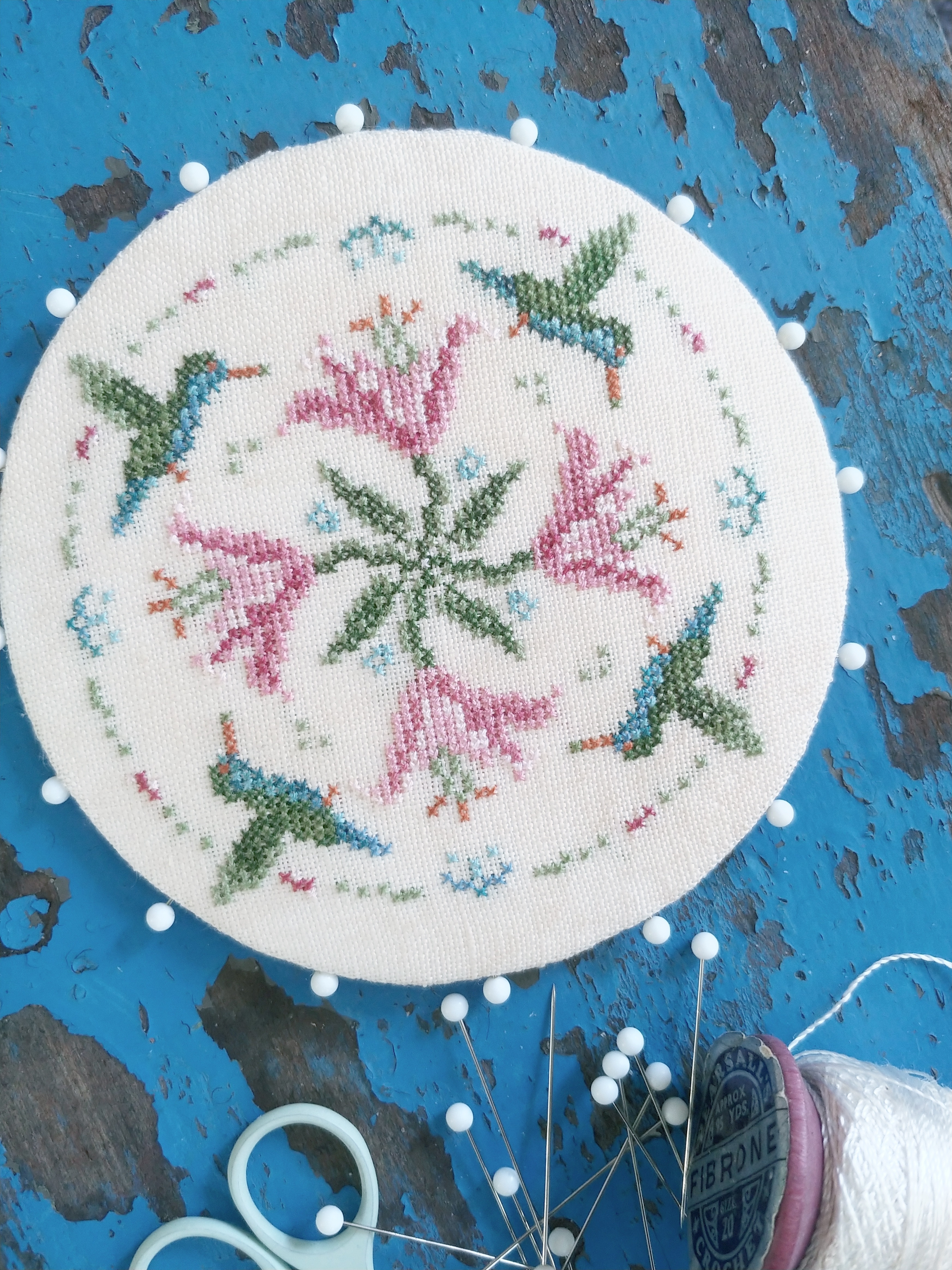 A Charm of Hummingbirds - Cross Stitch Pattern