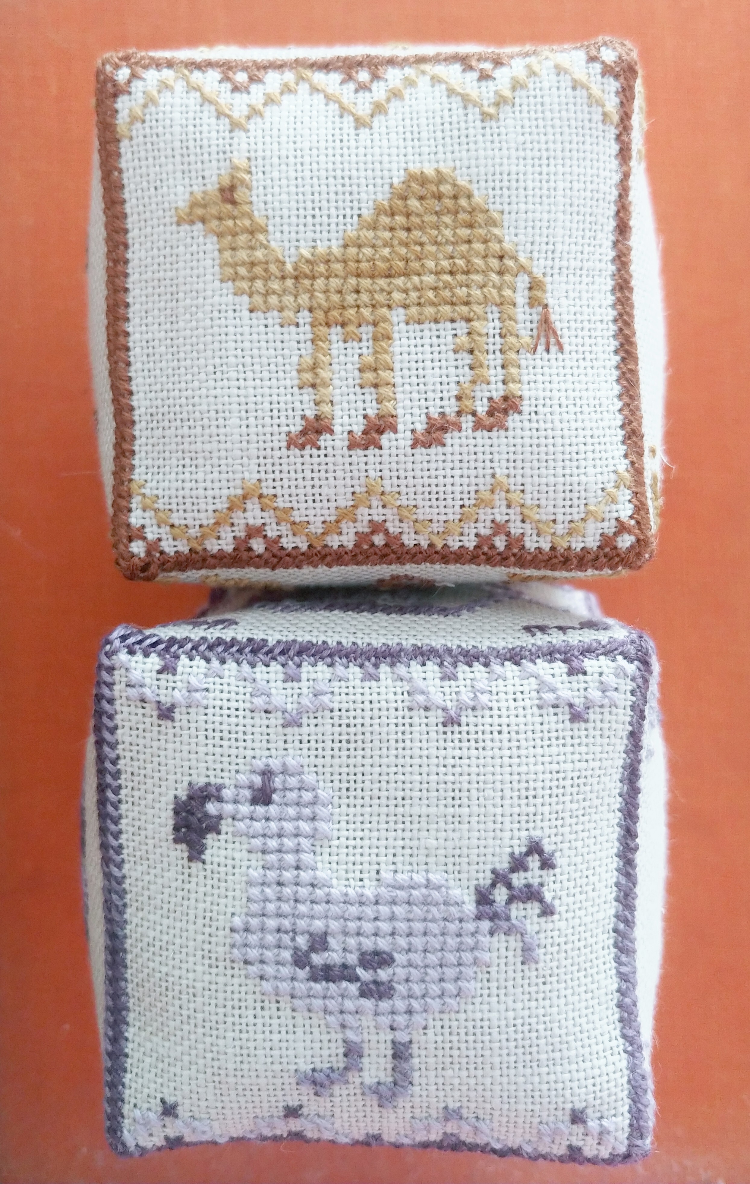 Alphabet Blocks Series - C and D - Cross Stitch Pattern