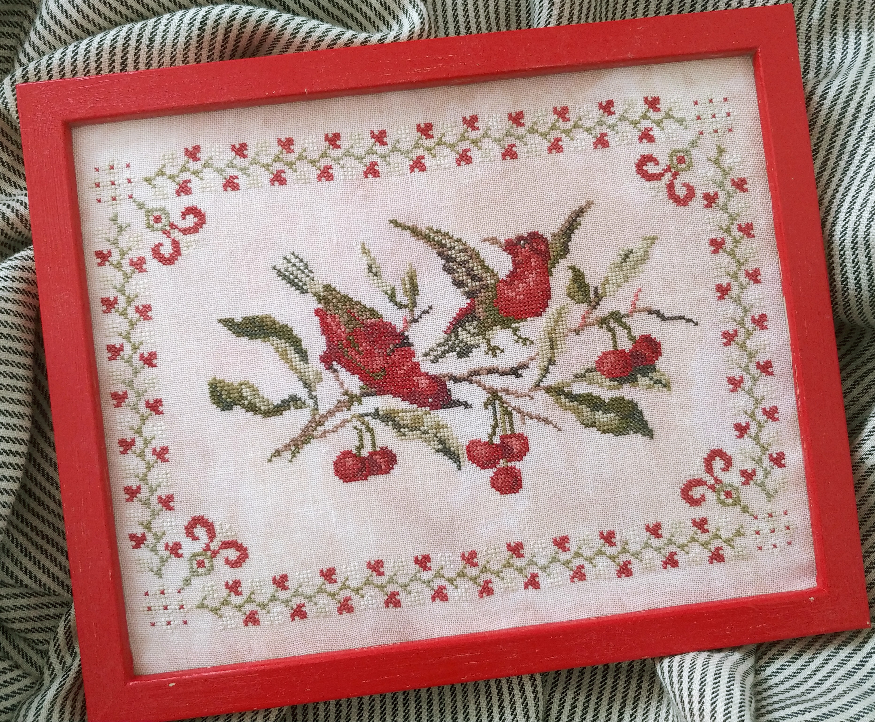 Up in the Cherry Boughs - Cross Stitch Pattern