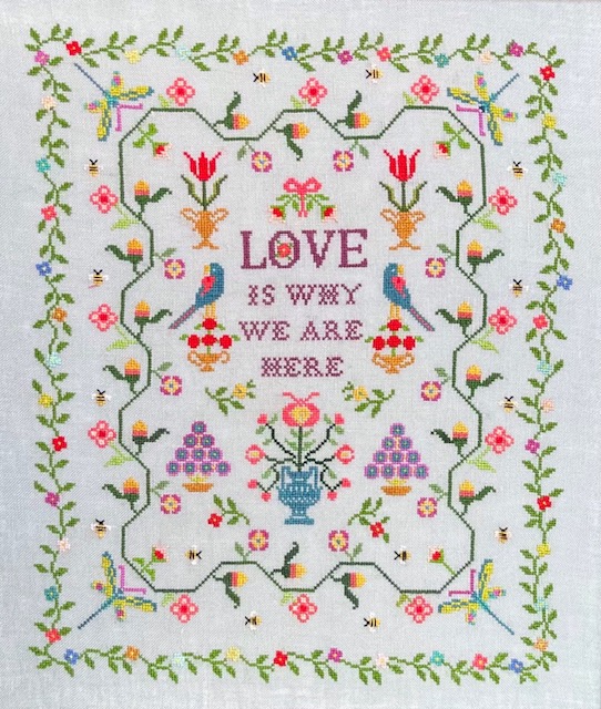 Love is Why We are Here - Cross Stitch Pattern