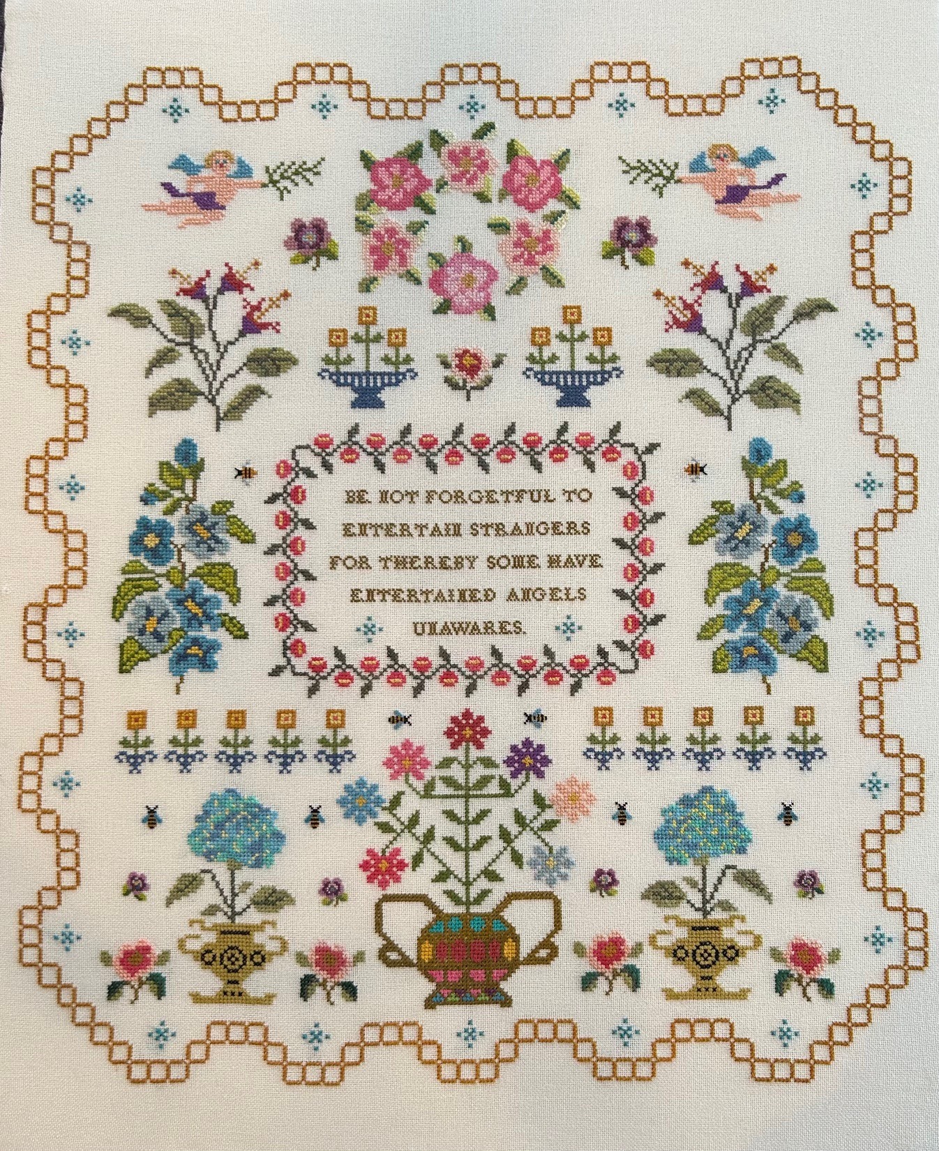 Angels Unawares - Christian Cross Stitch Pattern