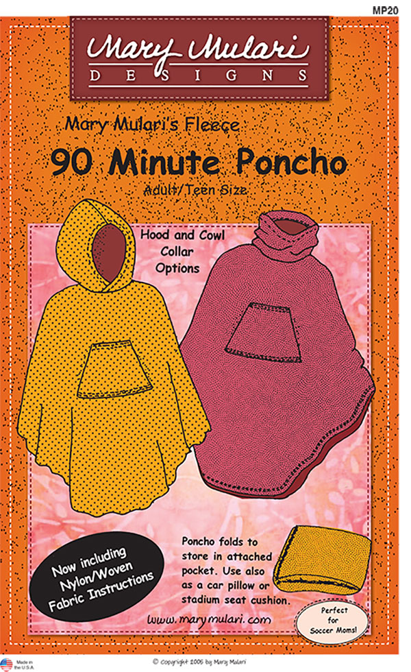 90 Minute Poncho for Adult/Teen - Quilt Pattern