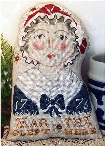 Martha Washington Pillow - Cross Stitch Pattern