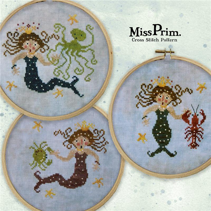 Mermaids At Play - Cross Stitch Pattern