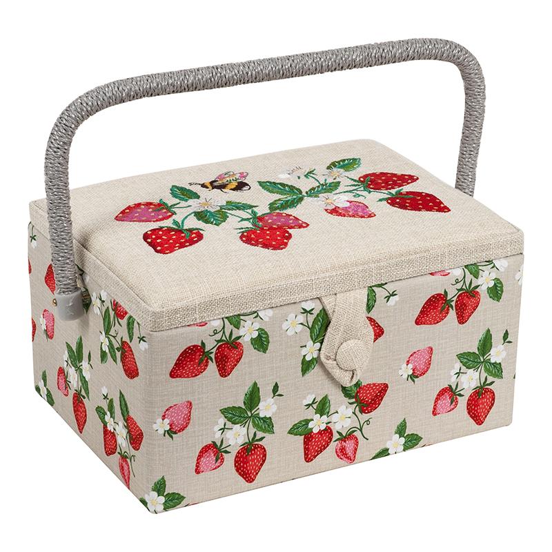 Strawberry Med Sewing Box 