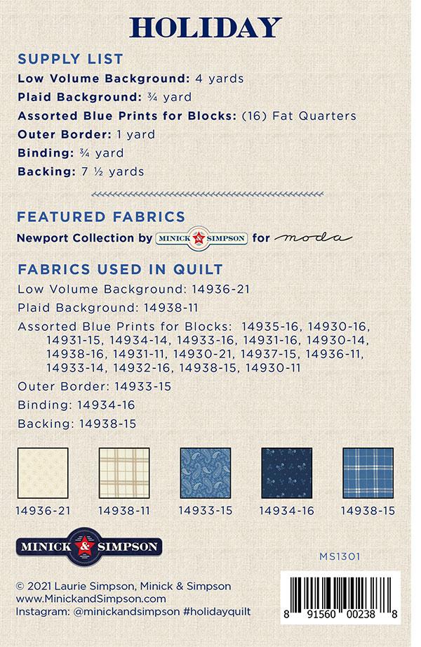 Holiday - Quilt Pattern