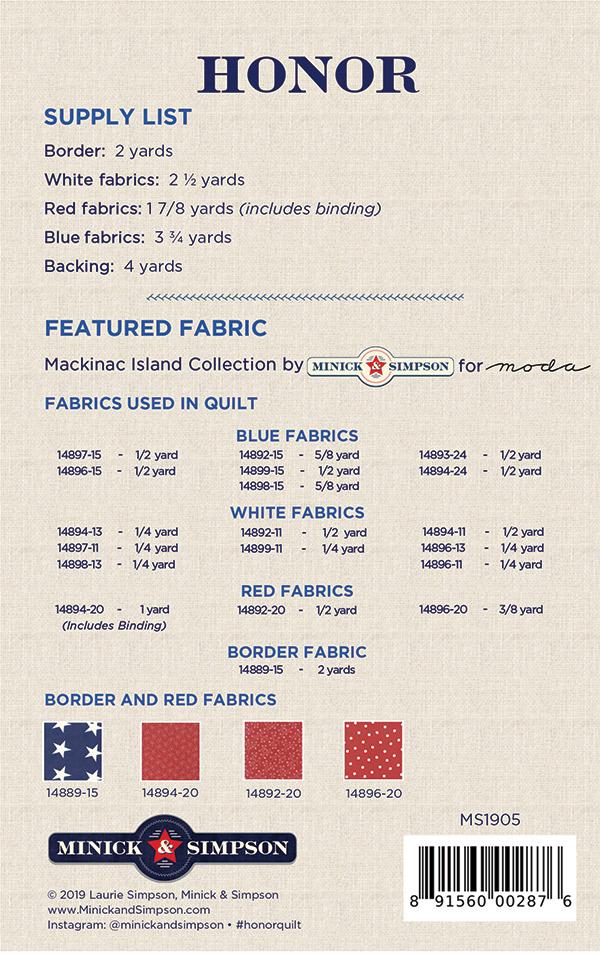 Honor - Quilt Pattern