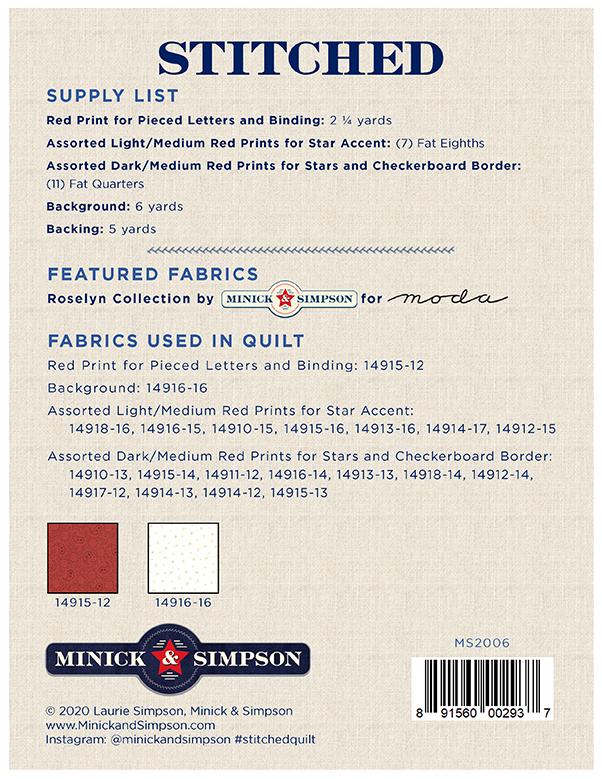 Stitched - Quilt Pattern