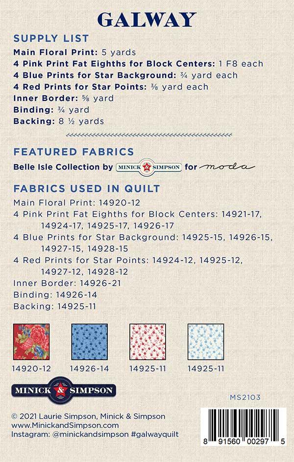 Galway - Quilt Pattern
