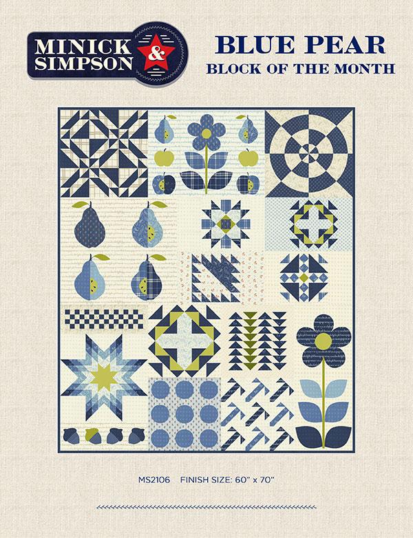 Blue Pear Bom - Quilt Pattern