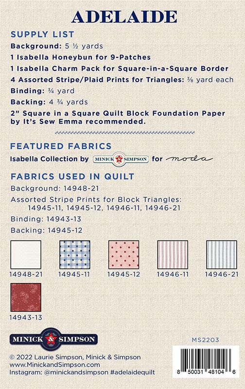 Adelaide - Quilt Pattern