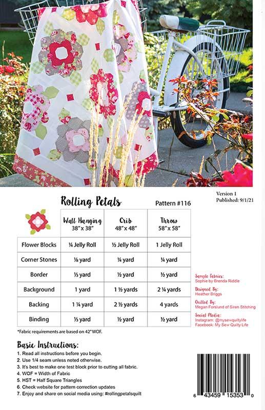Rolling Petals - Quilt Pattern