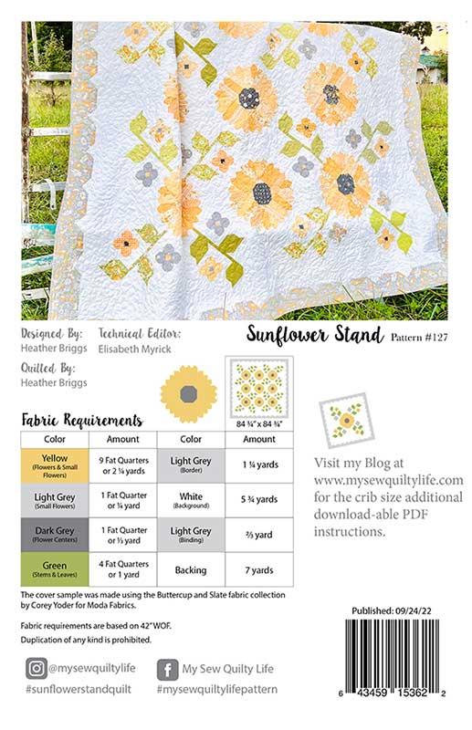 Sunflower Stand - Quilt Pattern