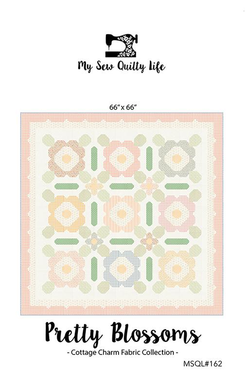 Pretty Blossoms - Quilt Pattern, zoomed in. Select this picture to zoom back out.