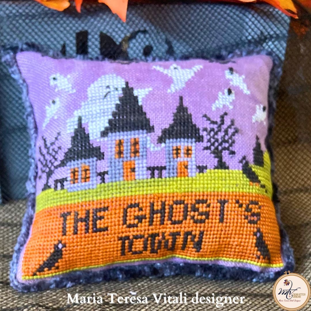 The Ghost's Town - Halloween Cross Stitch Pattern