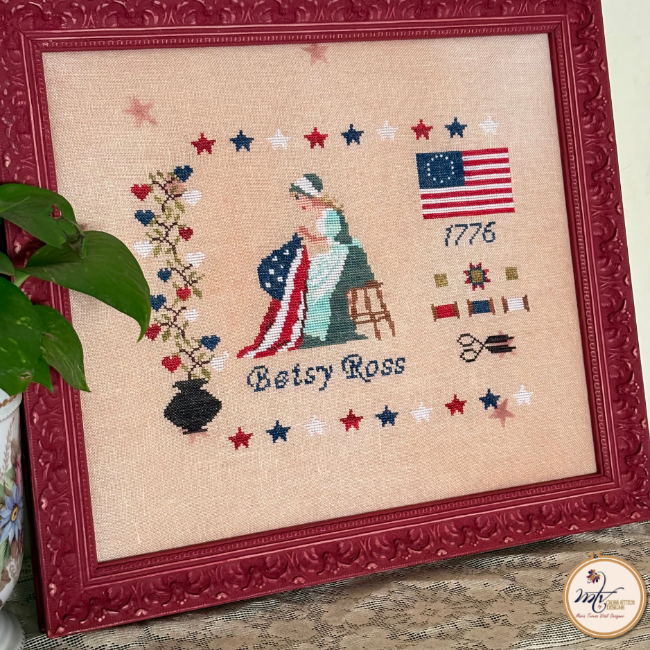 Betsy Ross 1776 - Cross Stitch Pattern