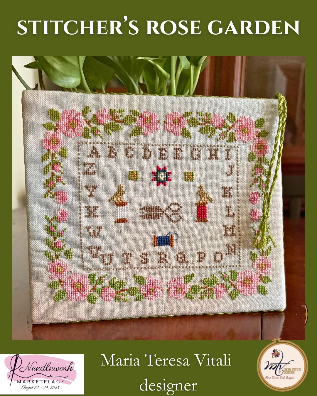 Stitcher's Rose Garden  - Cross Stitch Pattern