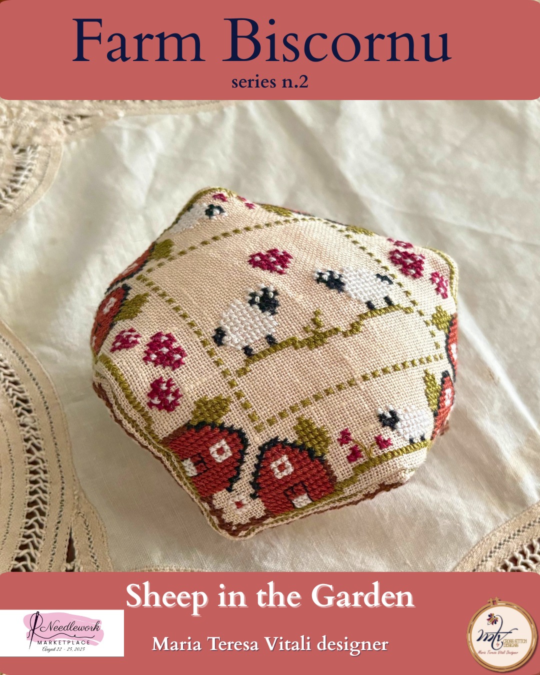 Sheep in the Garden - Cross Stitch Pattern